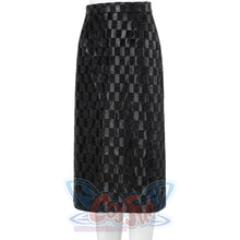 Load image into Gallery viewer, 2021 Movie Cruella Estella De Vil Black Leather Outfits Cosplay Costume C00544 Costumes