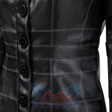 Load image into Gallery viewer, 2021 Movie Cruella Estella De Vil Black Leather Outfits Cosplay Costume C00544 Costumes