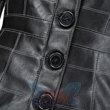 Load image into Gallery viewer, 2021 Movie Cruella Estella De Vil Black Leather Outfits Cosplay Costume C00544 Costumes