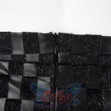 Load image into Gallery viewer, 2021 Movie Cruella Estella De Vil Black Leather Outfits Cosplay Costume C00544 Costumes