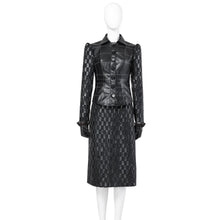 Load image into Gallery viewer, 2021 Movie Cruella Estella De Vil Black Leather Outfits Cosplay Costume C00544 Xs Costumes