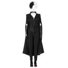 Load image into Gallery viewer, 2021 Movie Cruella Estella De Vil Cosplay Black Costume C00526 Costumes