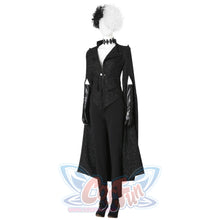Load image into Gallery viewer, 2021 Movie Cruella Estella De Vil Cosplay Black Costume C00526 Costumes