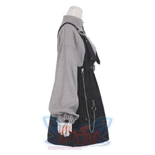 Load image into Gallery viewer, 2021 Retro Vintage Women Gothic Girls Punk Mini Dress High Waist Suspender Skirt J30088