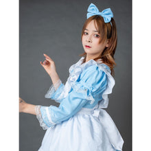 Load image into Gallery viewer, Alice In Wonderland Coffee Maid Lolita Dress Mp006083