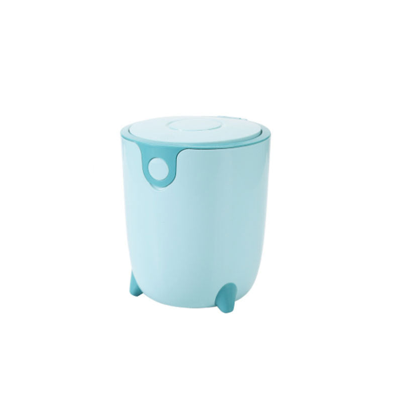 Mini desktop trash can, press-type living room table waste paper bin, car bedroom dining room desktop trash can