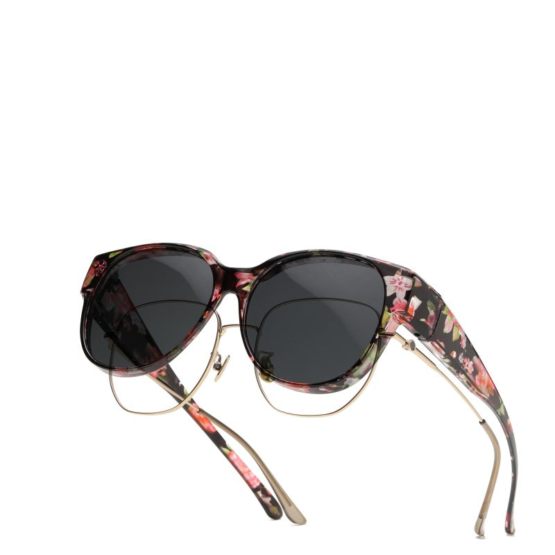 Tortoiseshell sunglasses are specially designed for driving to prevent polarition and protect women from the sun