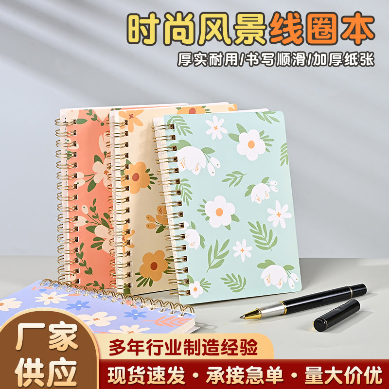 A6 Coil Notebook, travel check-in stamp planner, high appearance level student release notebook, note-taking all notebook