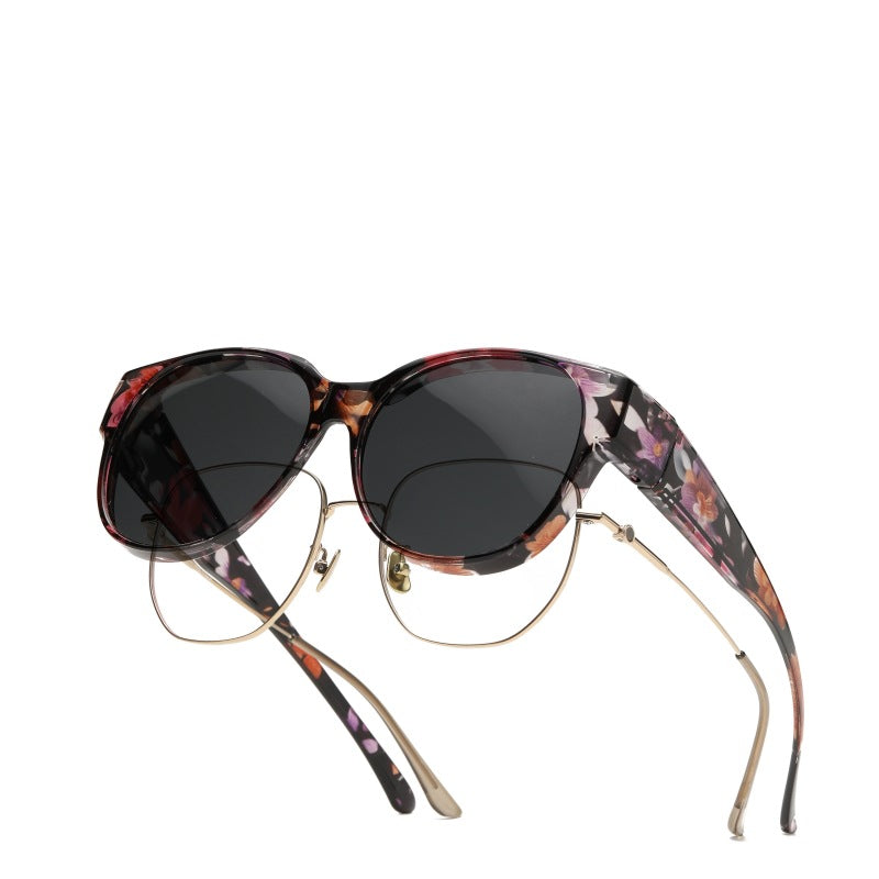 Tortoiseshell sunglasses are specially designed for driving to prevent polarition and protect women from the sun