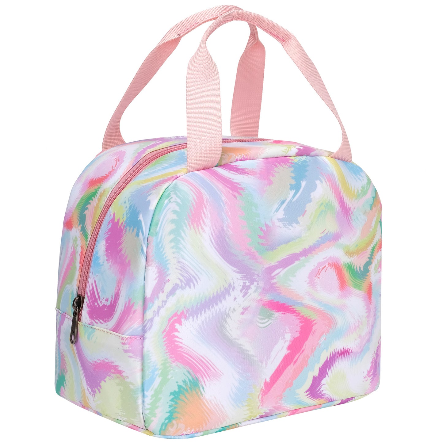 Children's tie-dyed lunch tote bag, heat-ulating and leak-proof lunch box, ulating and wear-resistant lunch bag