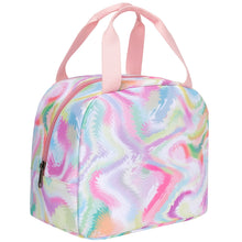 Load image into Gallery viewer, Children's tie-dyed lunch tote bag, heat-ulating and leak-proof lunch box, ulating and wear-resistant lunch bag
