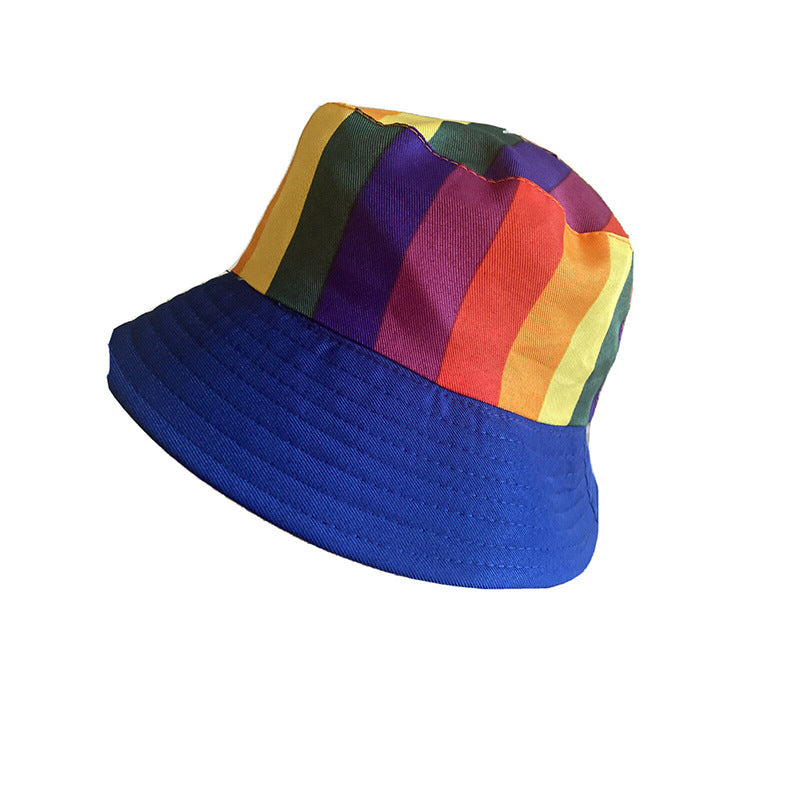 pride Proud Moon Rainbow flag hat Sunshade Fisherman hat LGBT holiday decorations customized