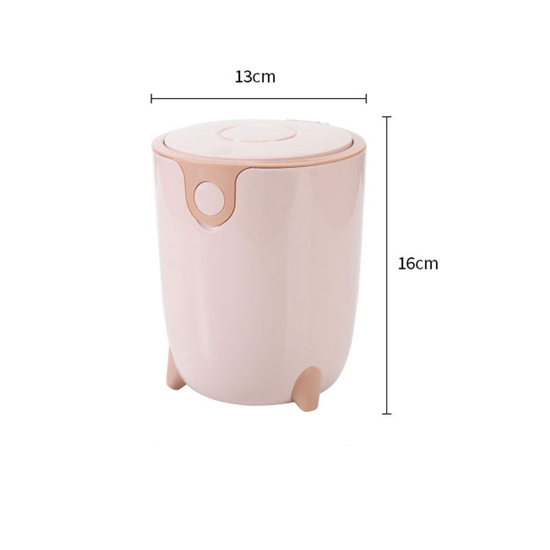 Mini desktop trash can, press-type living room table waste paper bin, car bedroom dining room desktop trash can