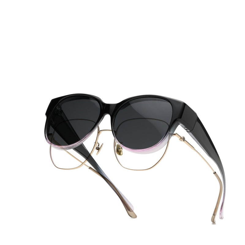 Tortoiseshell sunglasses are specially designed for driving to prevent polarition and protect women from the sun