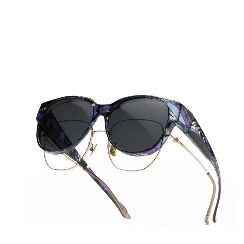 Tortoiseshell sunglasses are specially designed for driving to prevent polarition and protect women from the sun