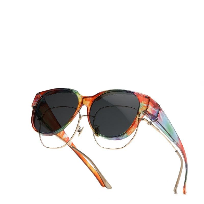 Tortoiseshell sunglasses are specially designed for driving to prevent polarition and protect women from the sun