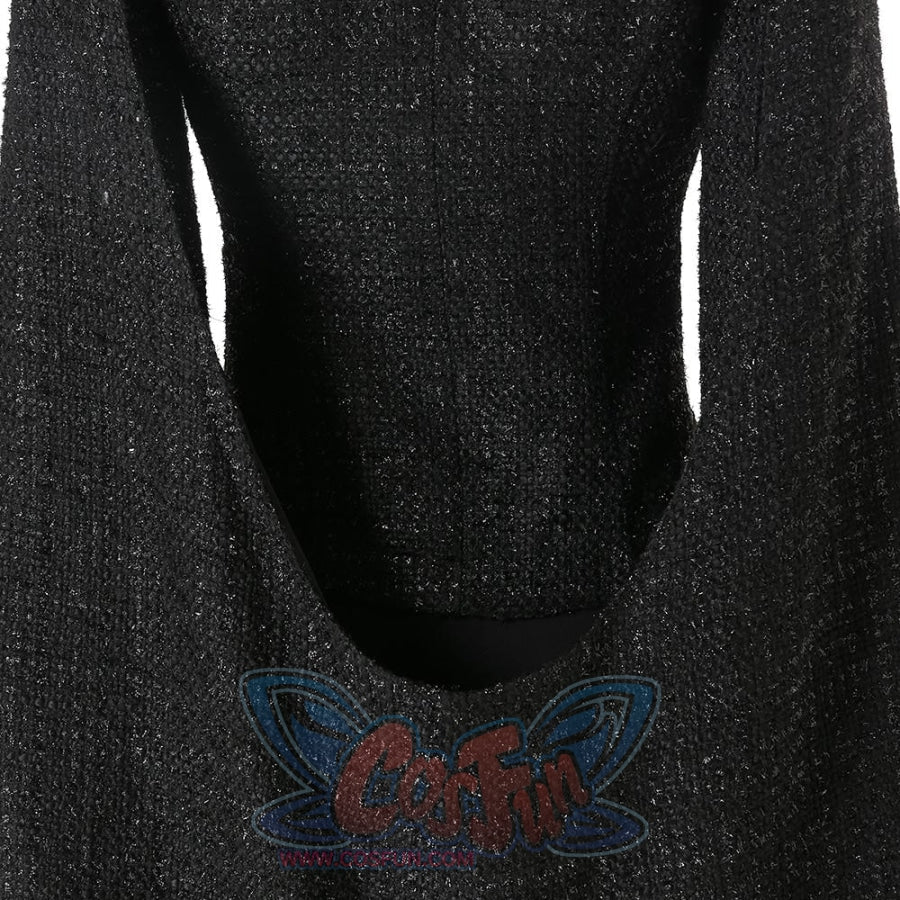 2021 Movie Cruella Estella De Vil Cosplay Black Costume C00526 Costumes