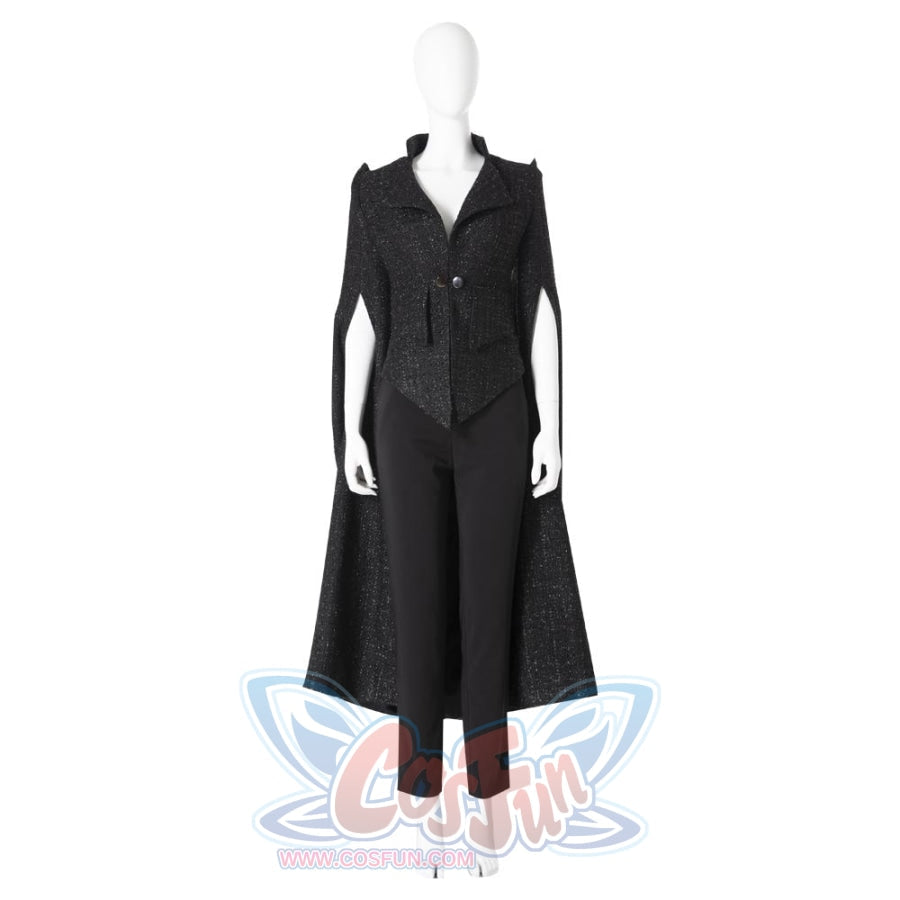 2021 Movie Cruella Estella De Vil Cosplay Black Costume C00526 Costumes