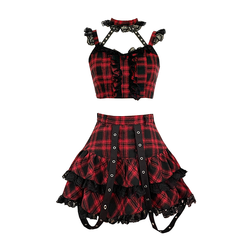 2021 Newly Rock And Roll Style Sexy Girl Suit Wrap Skirt Two Pieces Suit