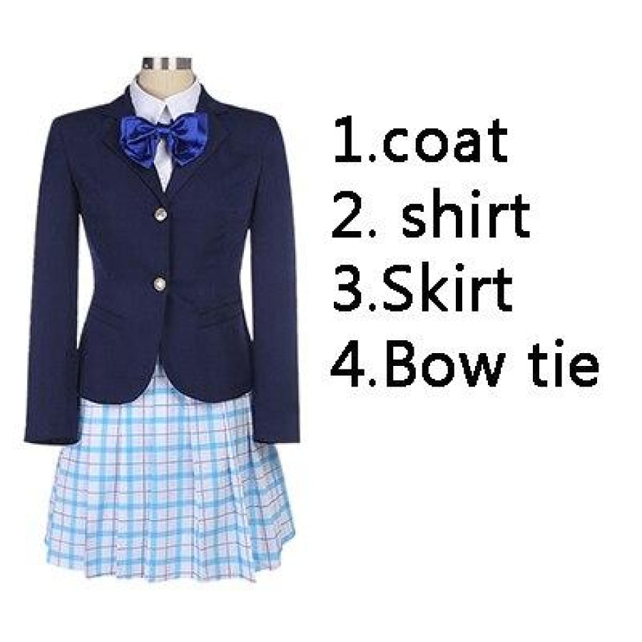 A Silent Voice Shouko Nishimiya Shoko Cosplay Costume Japanese Anime The Shape Of School Uniform