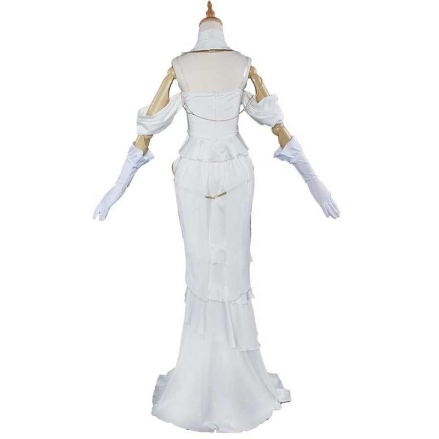 Albedo Overlord Cosplay Costume White Dress Costumes