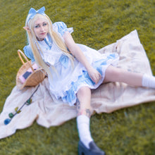 Load image into Gallery viewer, Alice In Wonderland Coffee Maid Lolita Dress mp006083
